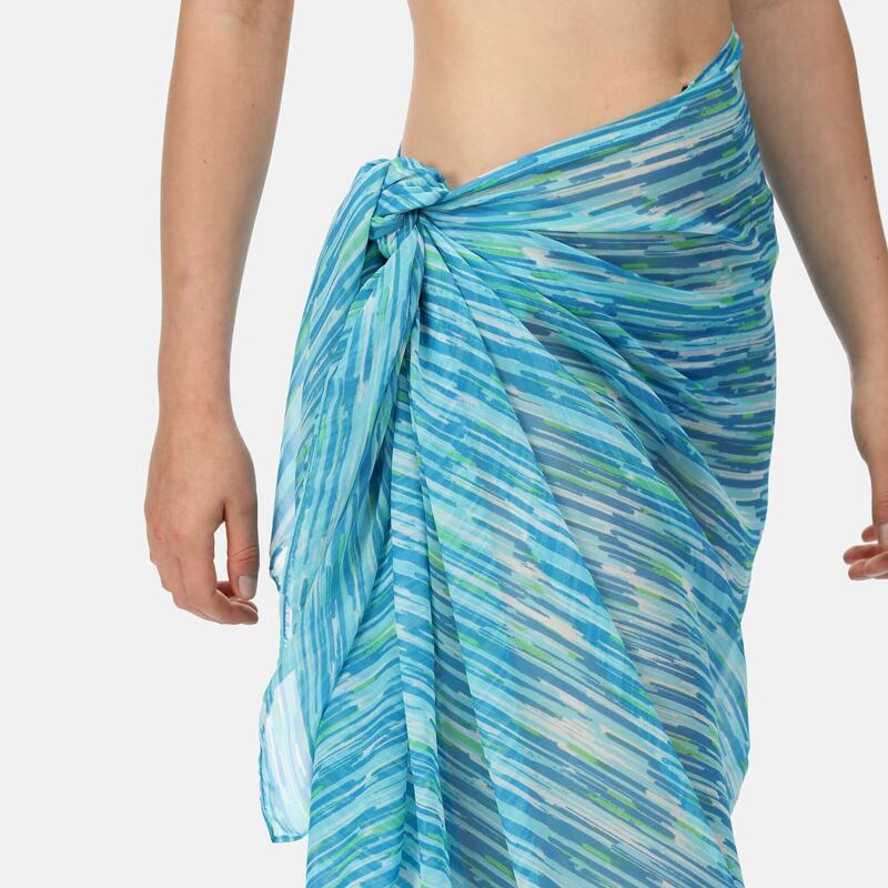 Dames Shayla Geborstelde Sarong (Zeegezicht)