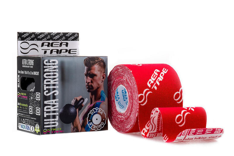 Profesjonalna taśma do kinesiology tapingu marki REA TAPE ULTRA STRONG