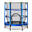 Trampolim para Crianças 140x140x160 cm Azul HOMCOM