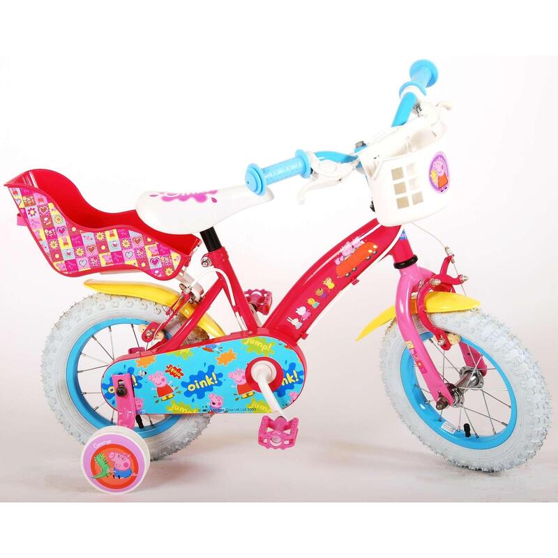 Vélo pour enfants Peppa Pig - Filles - 12 pouces - Rose