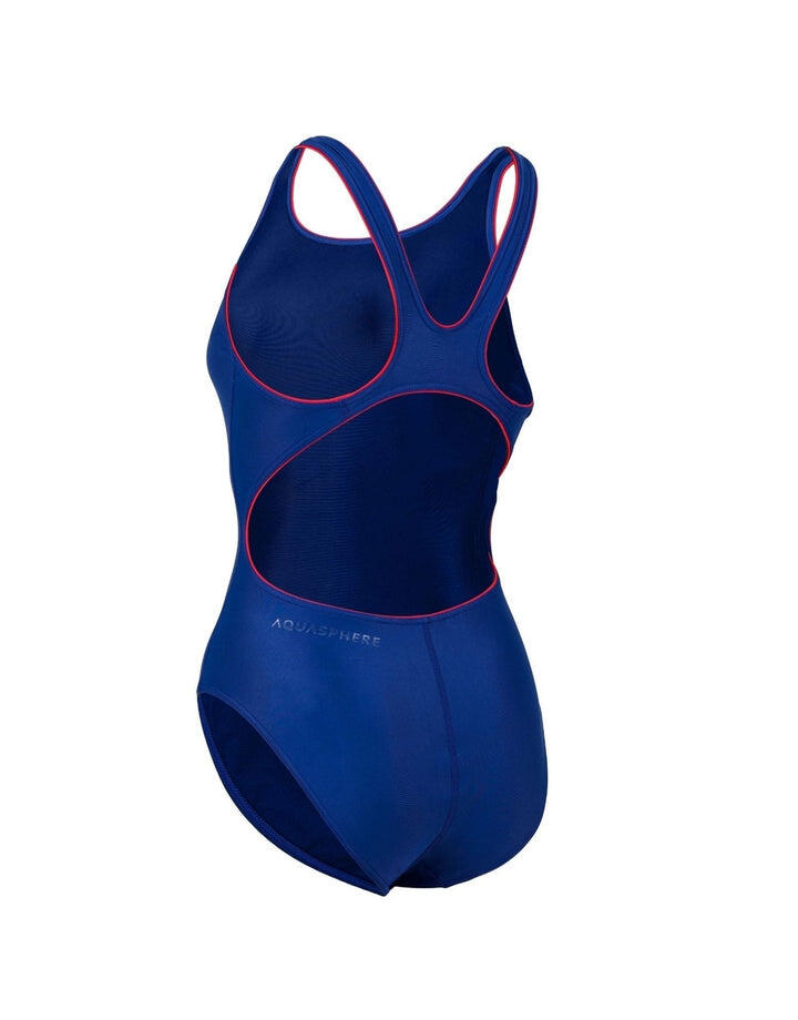 Maillot Aqua Sphere Essential Classic Back - Marine/Rouge Taille 32 4/6