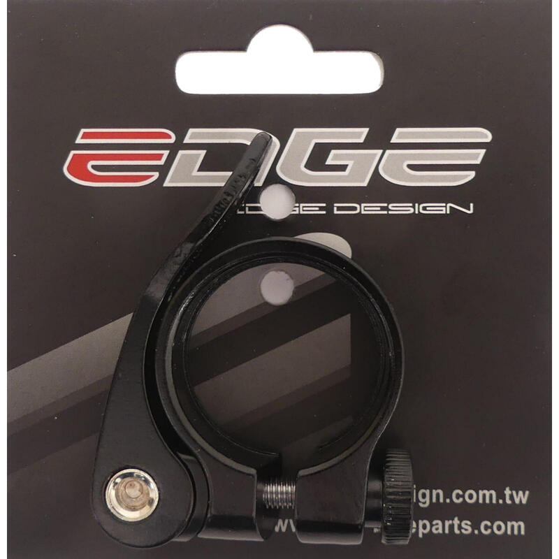 Collier de tige de selle Edge ø34.9 Alu Quick-Release - noir