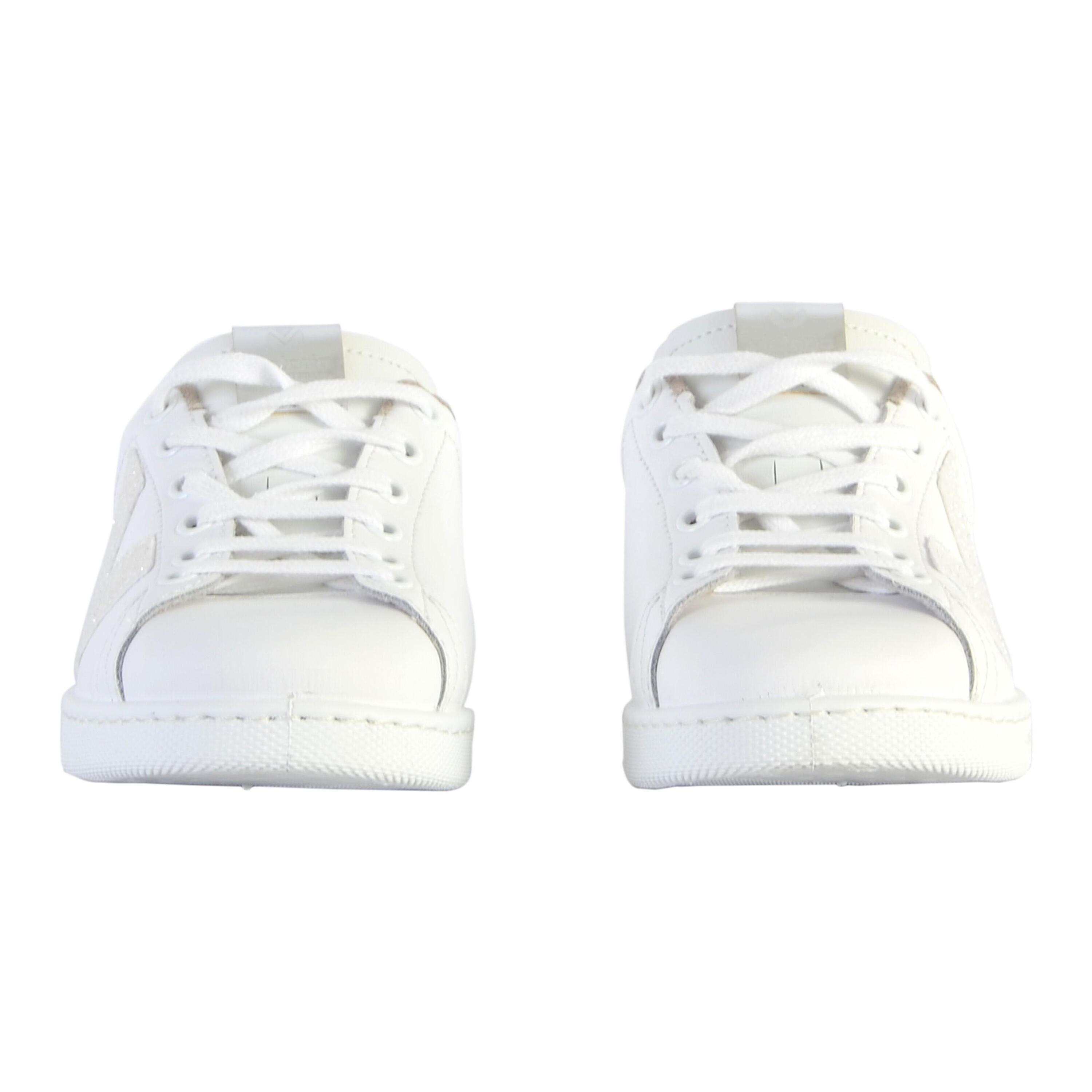 Tenis Leather & Glitter Swirls Womens Sports Low Top Lace Up Trainers 5/5