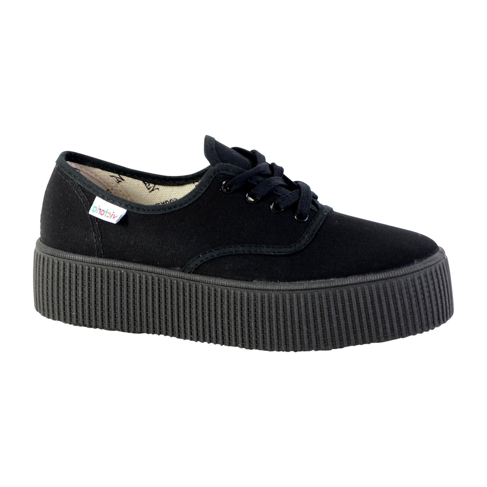 Sneaker Victoria anglaise double toile monochrome 2/5