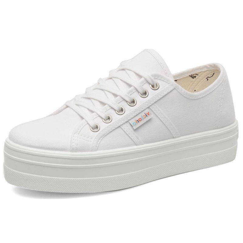 VICTORIA Barcelona Womens Lace Up Platform Canvas Trainers