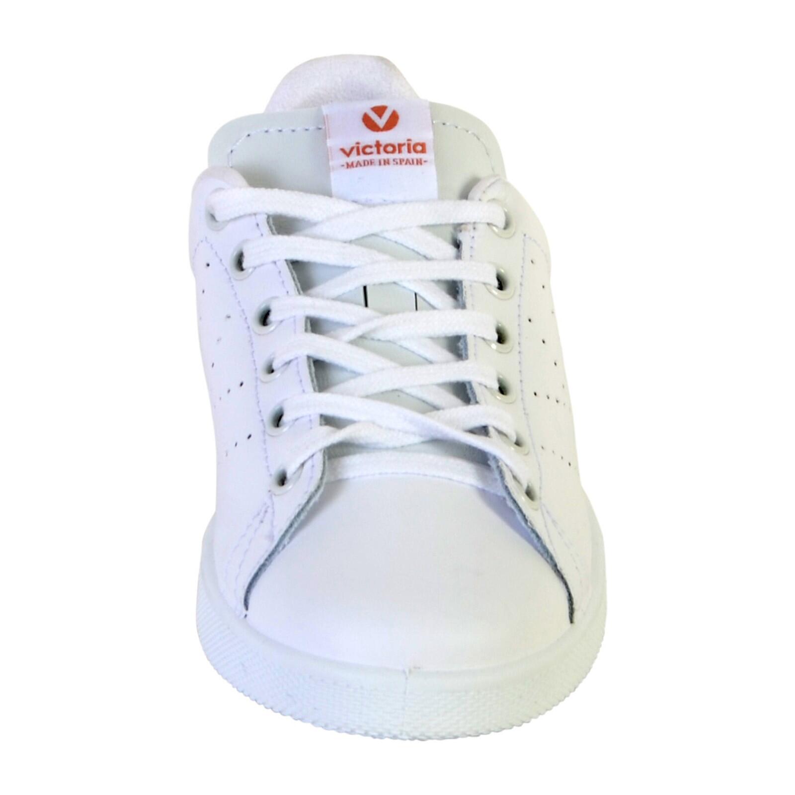 Baskets blanches en cuir pour femme 125104 4/6