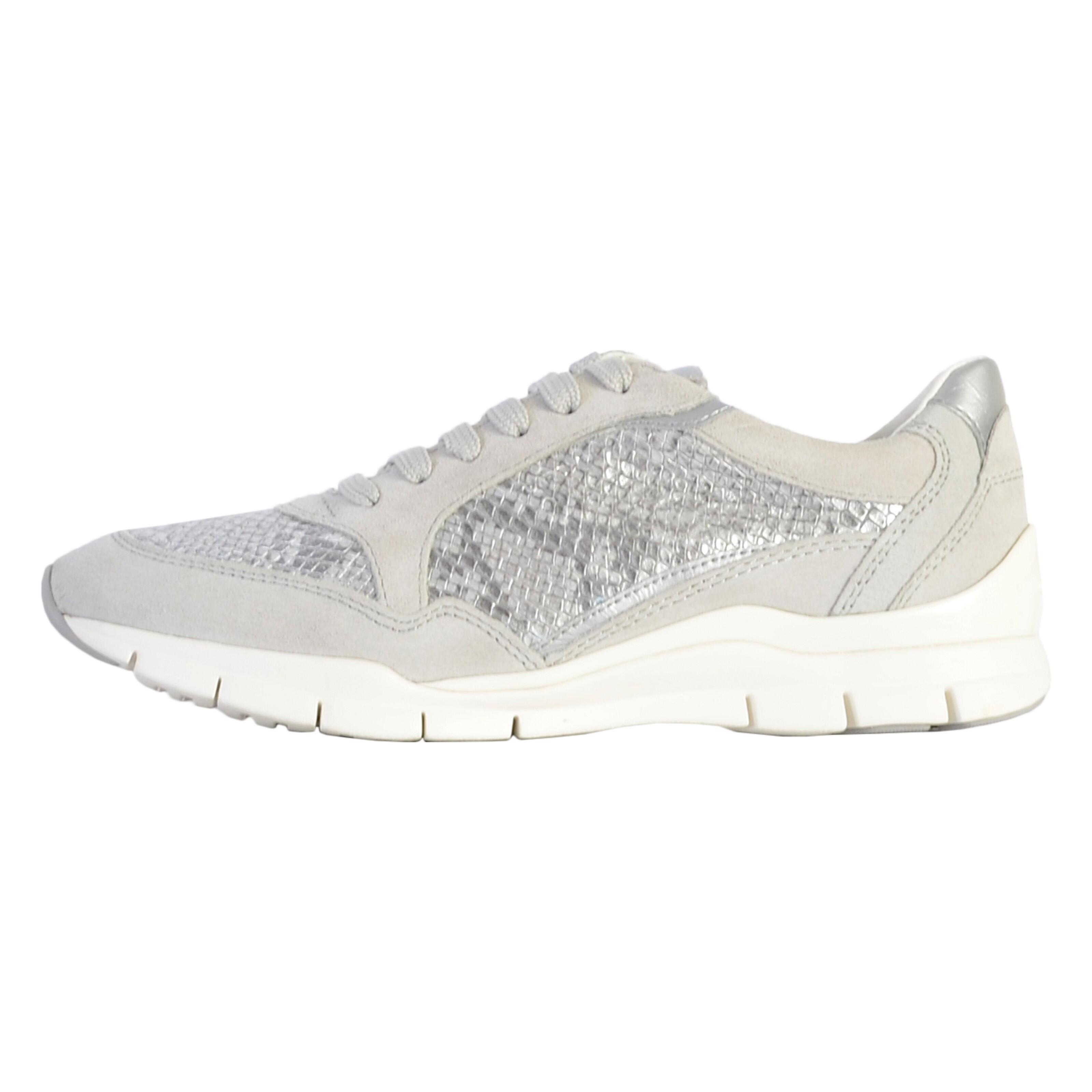 Geox - Basket Cuir Geox Sukie - Femme - Baskets - Gris - 36 - Decathlon
