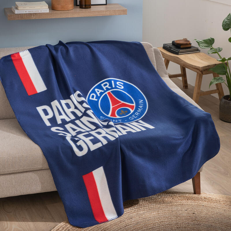 Plaid polaire 110x140 cm 100% polyester football Paris - Style
