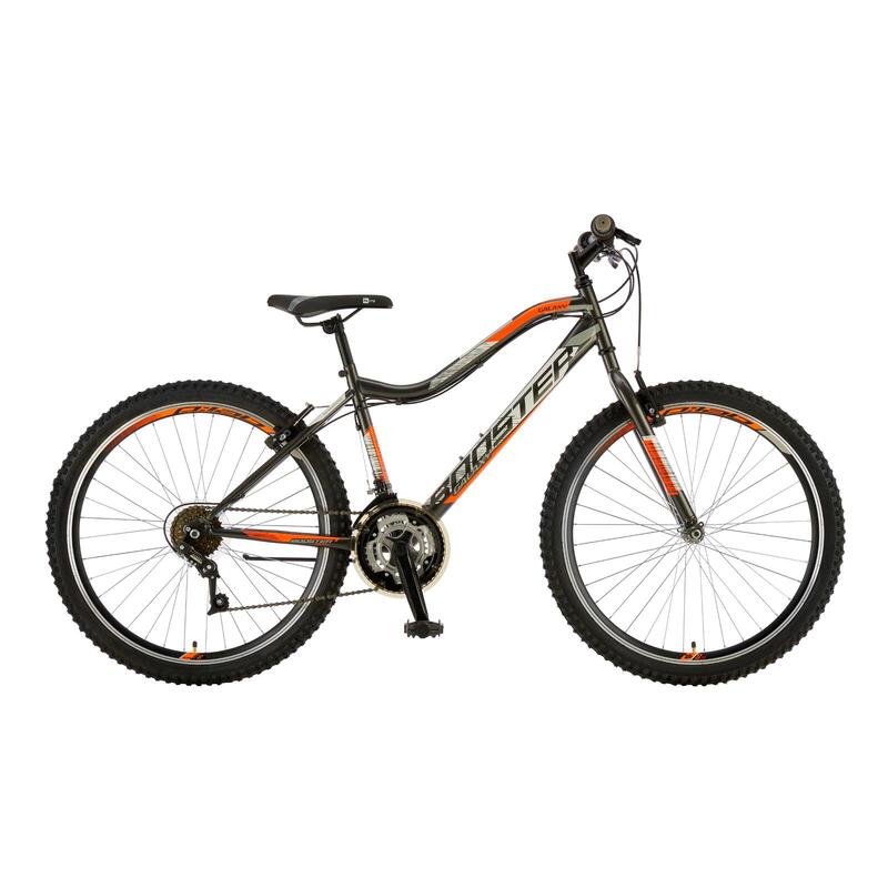 Bicicleta Mtb Booster Galaxy - 26 Inch, Gri-Portocaliu-Alb