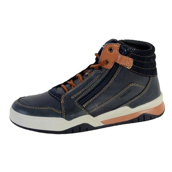 Basket Montante Geox Enfant Garçons J Perth B.D - SYNT+WAX.LEA