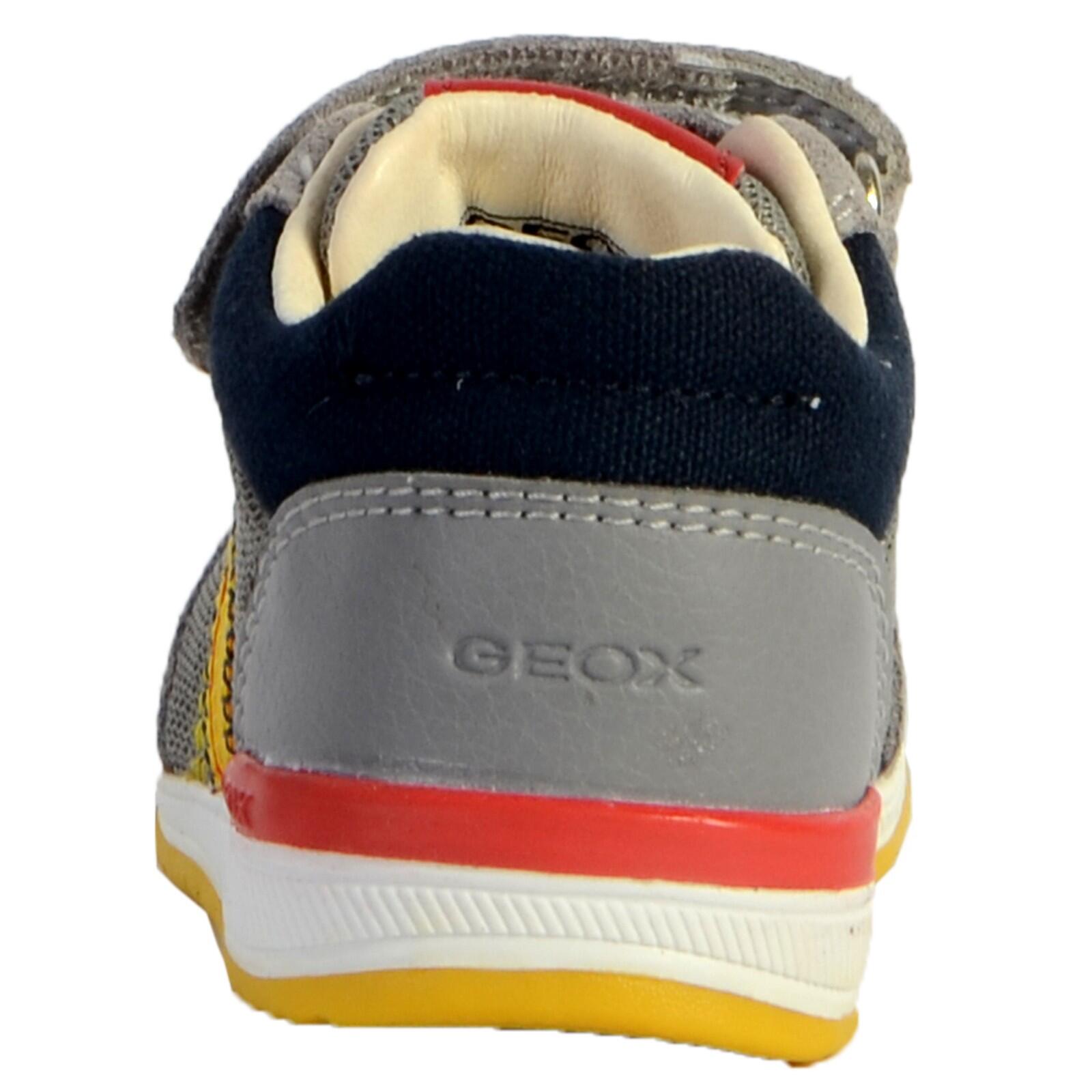 Basket Geox Bébé Garçons B Rishon B.B - Mesh+Suede - Enfant 3/4