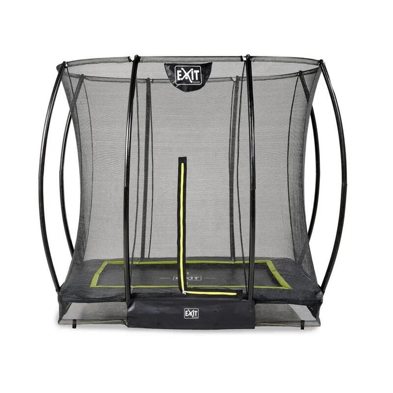 Trampoline enterré EXIT Silhouette 153x214cm avec filet de sécurité - noir