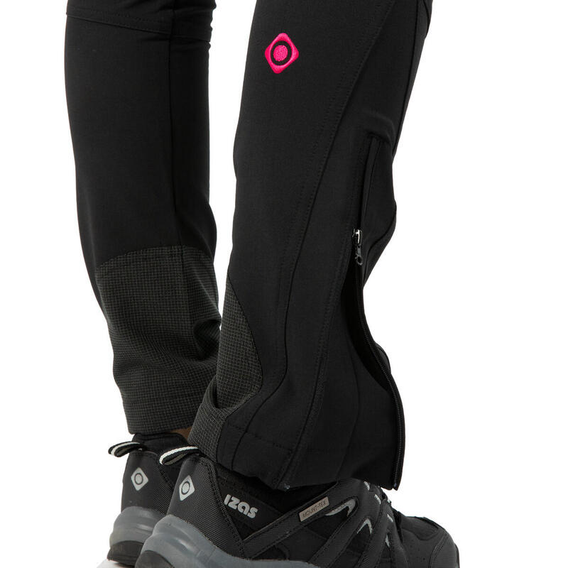 Pantalon de trekking pour femme AGON, coupe régulière et ourlet réglable. Izas