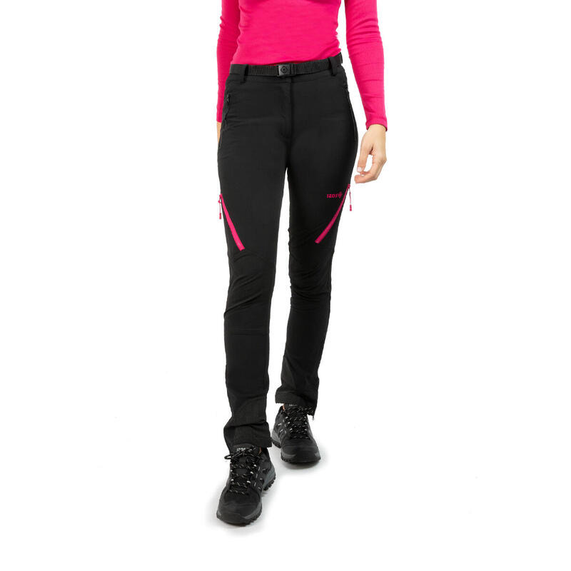 Dames trekkingbroek AGON, regular fit-patroon en verstelbare zoom. Izas