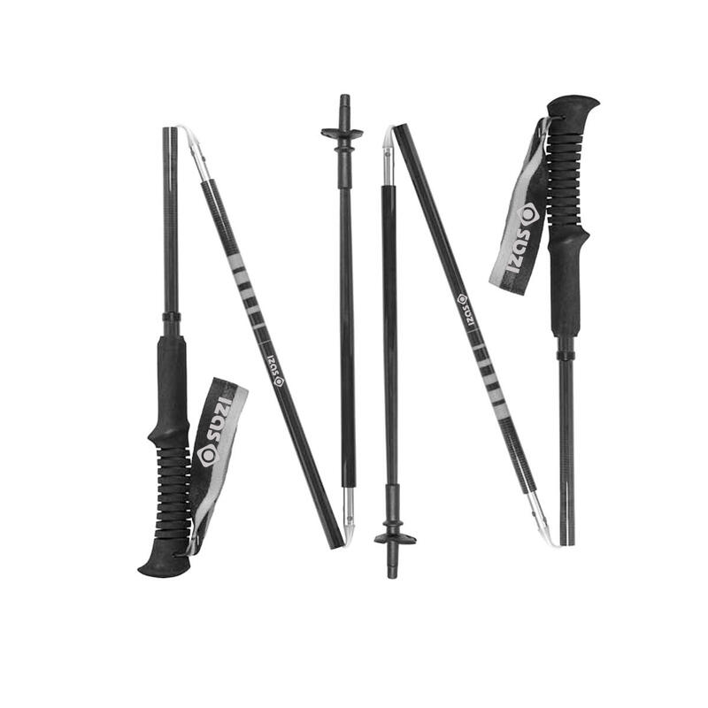 Bastón de trekking/senderismo telescopico,ajustable , plegable SATUE Izas