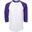 Chemise Baseball - Hommes - 3/4 mouw - Paars - Medium