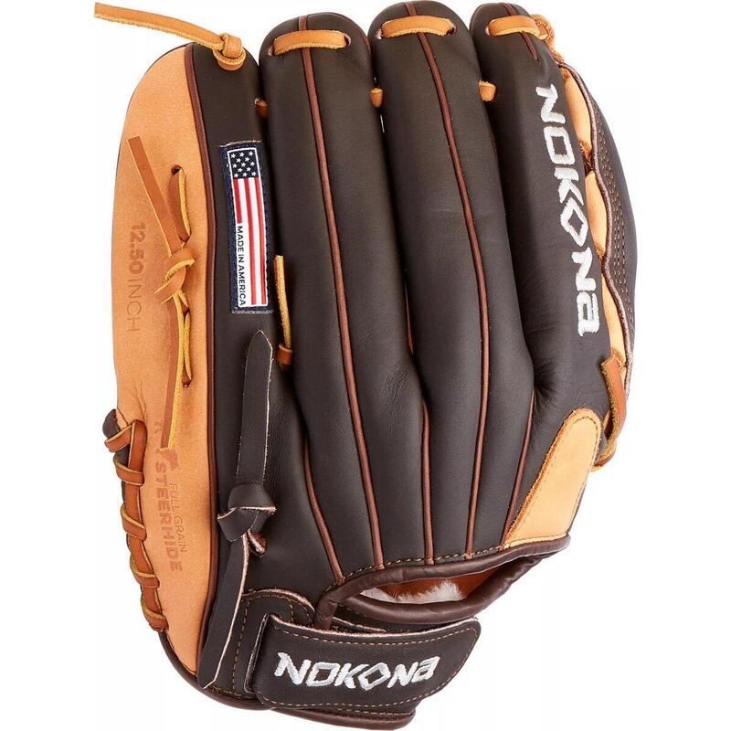 Gant De Baseball Compétition BARNETT GL-125 - Cuir, Taille 12.5, Noir - Pour Gauchers, Outfield