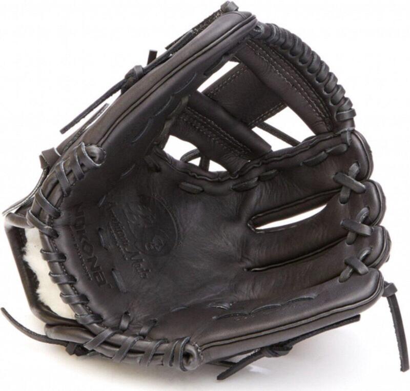 Gant de baseball - A-1150-BK - Cuir de veau - Pro - Noir - I-Web - 11,5 Inch