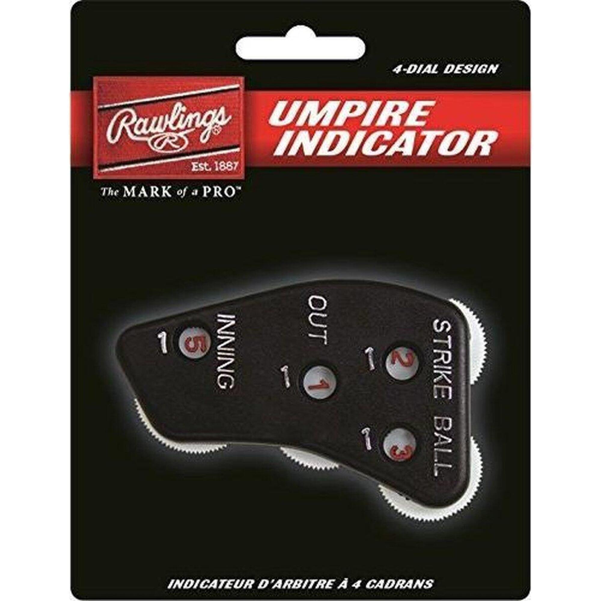 RAWLINGS Baseball-Umpire-Zähler - 4-Zifferblatt - Schwarz