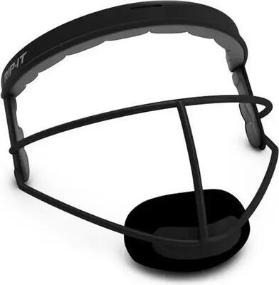 Defense jeugd softball velders en pitchers masker - jeugd (zwart)