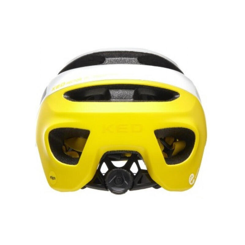 KED Casco MTB Pector ME-1, bianco-giallo