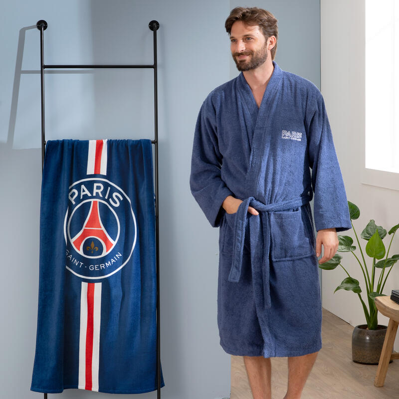 Serviette de bain 75x150 cm 100% coton football Paris - Hechter