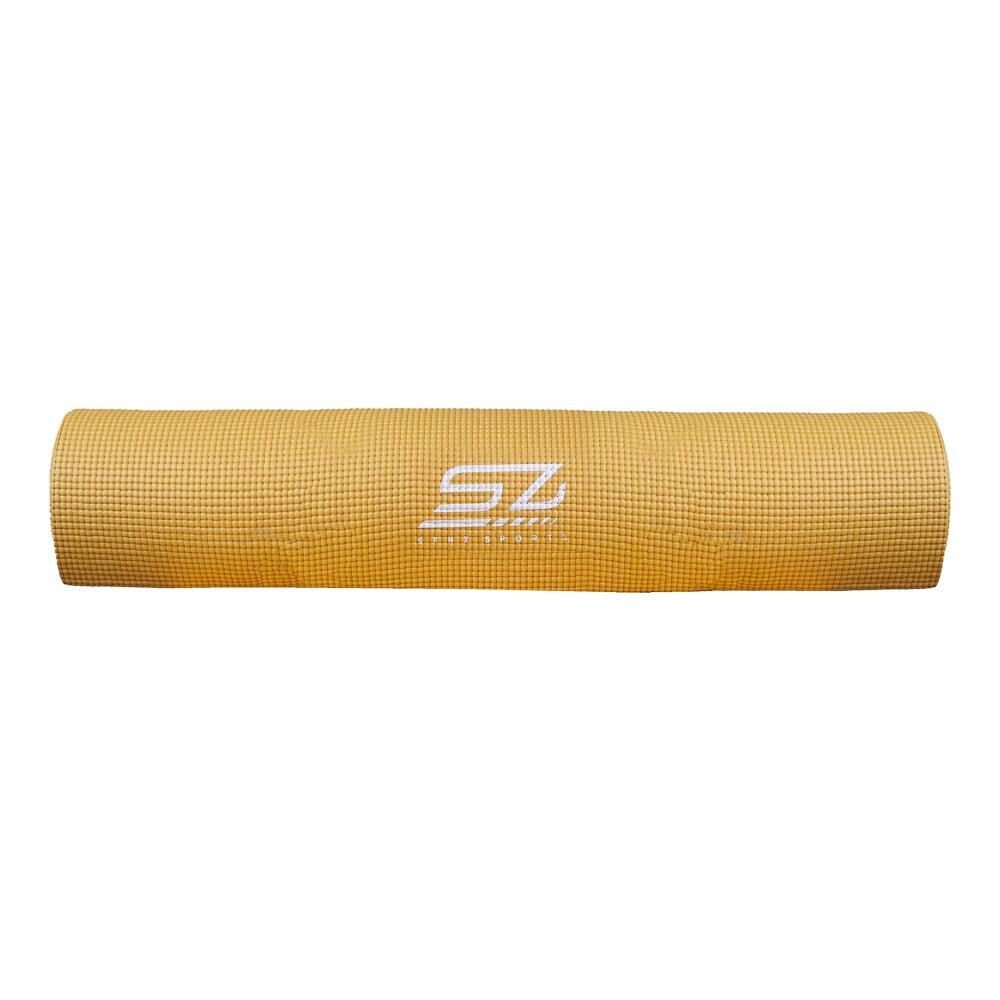 Tapis de yoga Premium - Jaune avec impression 3/6