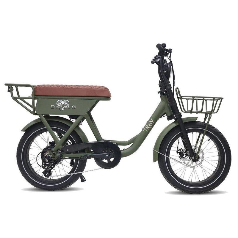 Elektrische fatbike 25 km/u, Diablo, 7sp, matt green