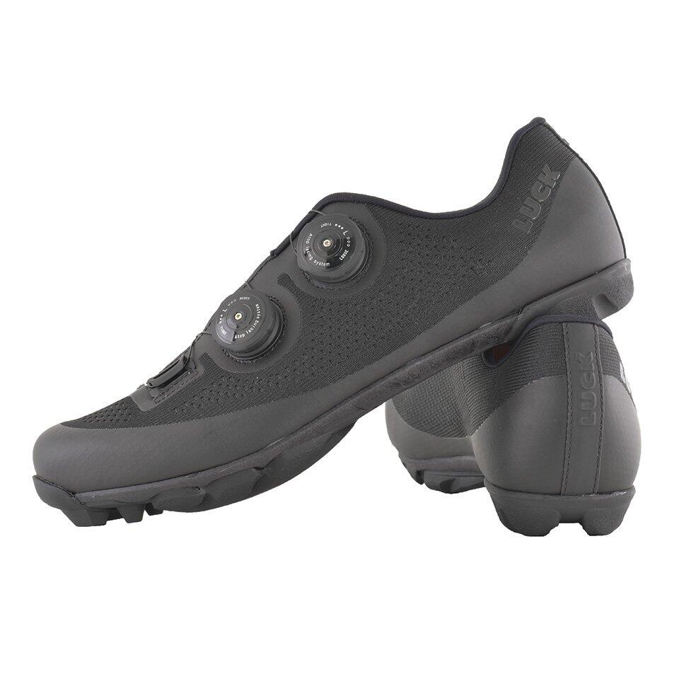 Zapatillas MTB BTT para Hombre y Mujer Luck Osiris Negras Decathlon