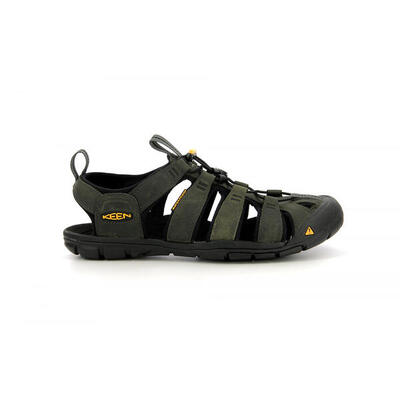 Heren clearwater cnx leather m sandaal magneet/zwart