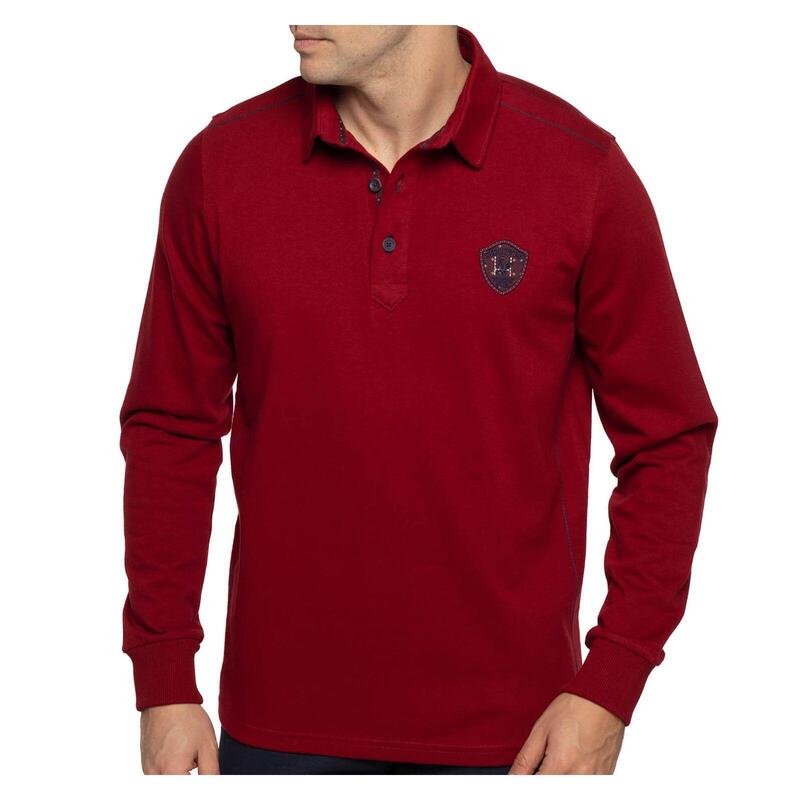 Polo rugby manches longues blason CLUB homme