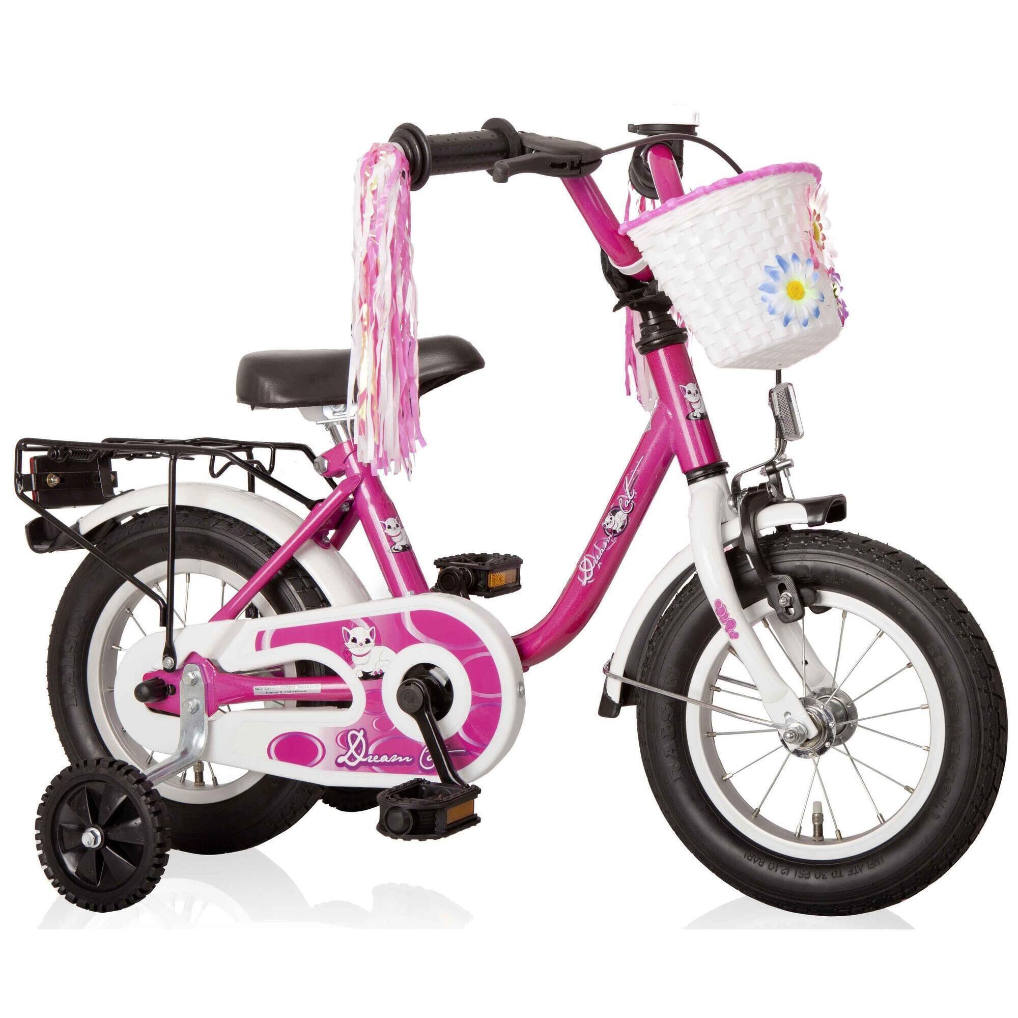BACHTENKIRCH BACHTENKIRCH Kinderfiets DREAM CAT (12 inch) Paars