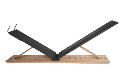 Standaard houten houdingsbank rode aarde la posturale