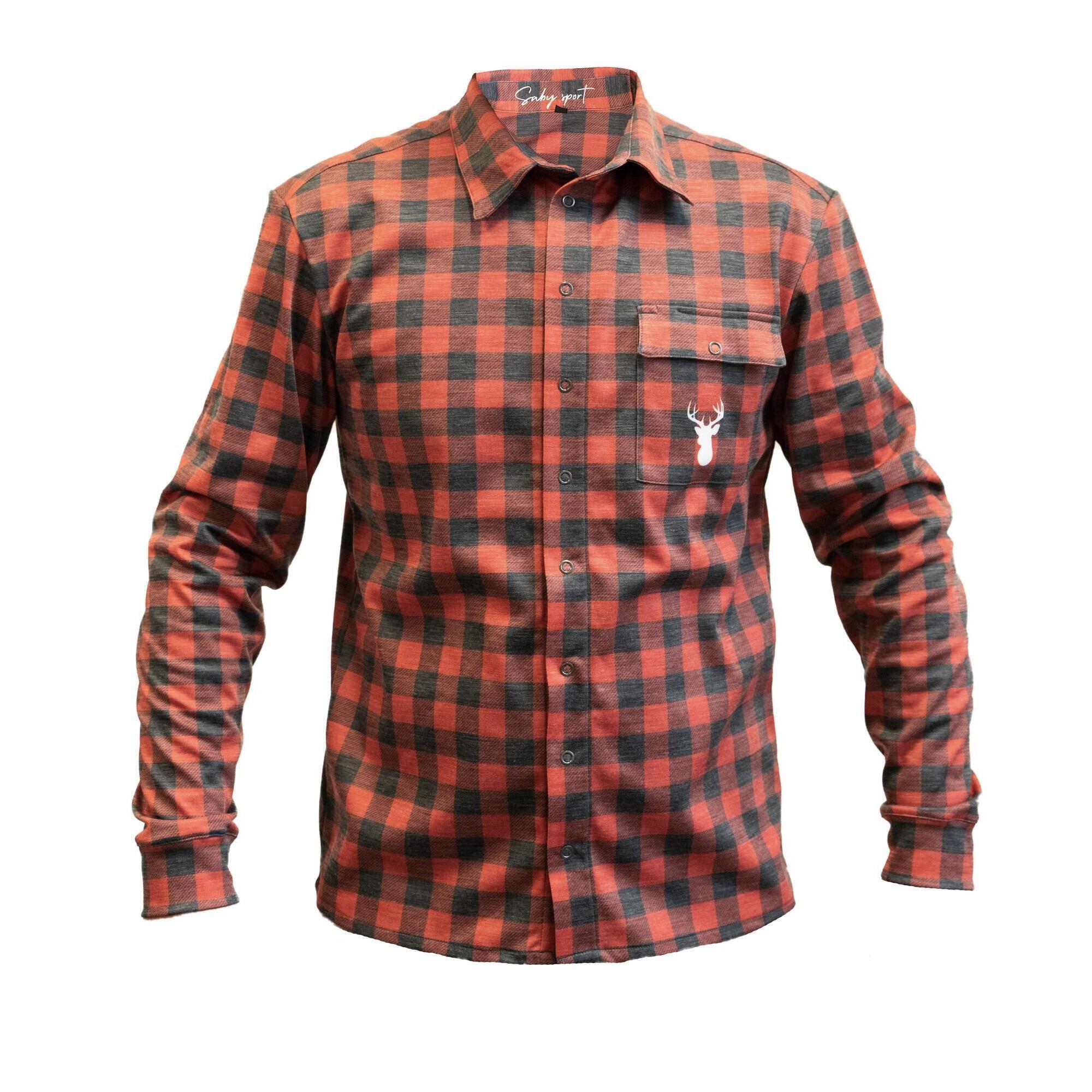 Camicia gravel tartan nero rosso. |  Saby Sport