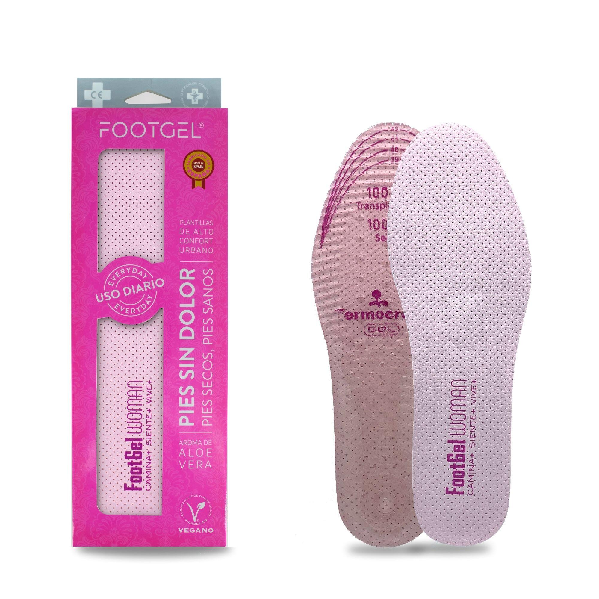FOOTGEL PALMILHA DE GEL PARA USO DIÁRIO PARA MULHERES FOOTGEL