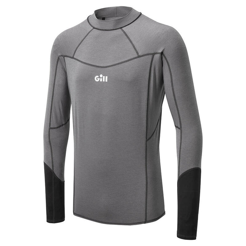 Men’s 4-Way Stretch 50+ UV Protection Eco Pro Rash Vest – Grey Melange