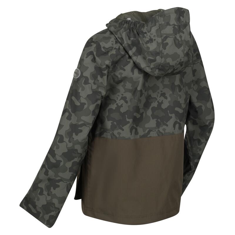 Chaqueta Impermeable Hywell Camuflaje para Niños/Niñas Hoja de Uva