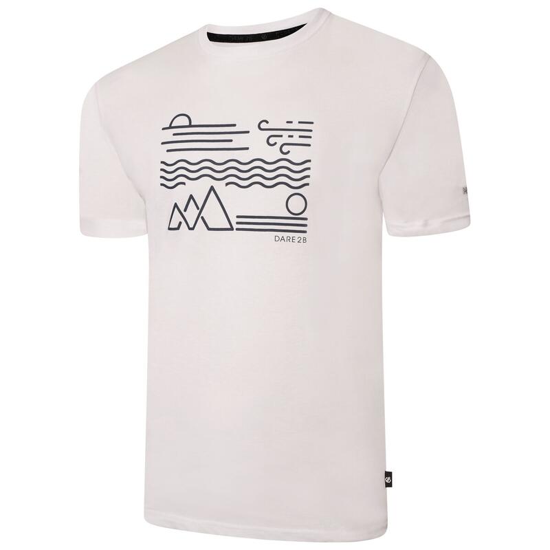 Tshirt imprimé "Dispersed" pour hommes (Blanc)