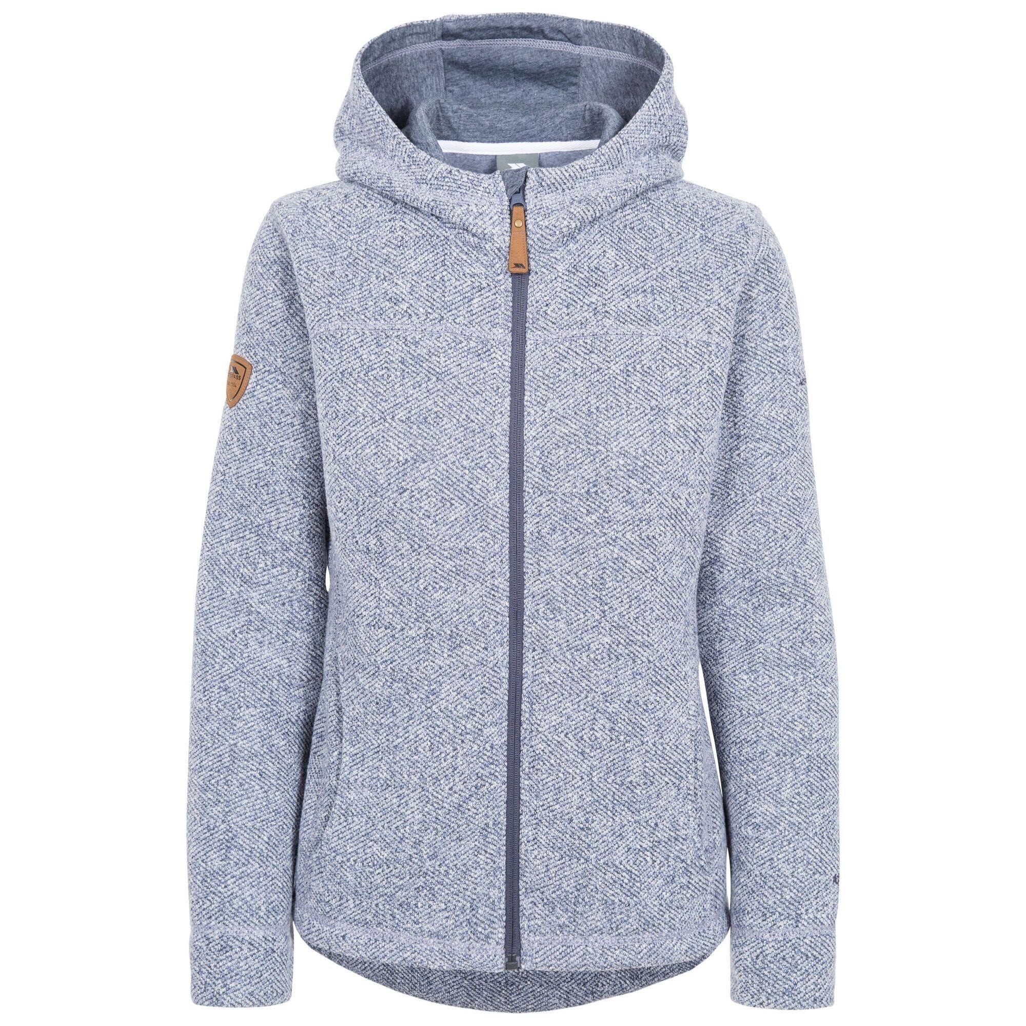 TRESPASS Kinder/Kids Reserve Fleece Full Zip Hoodie (Denim Blauw)