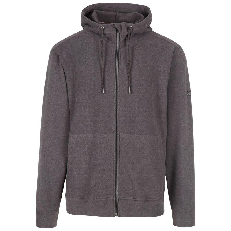 "Hackforth" Hoodie mit durchgehendem Reißverschluss für Herren Dunkelgrau