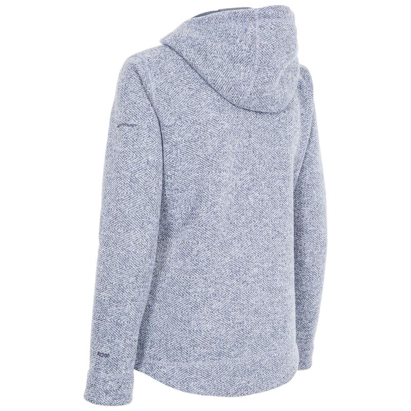 "Reserve" Hoodie mit durchgehendem Reißverschluss für Kinder Jeansblau