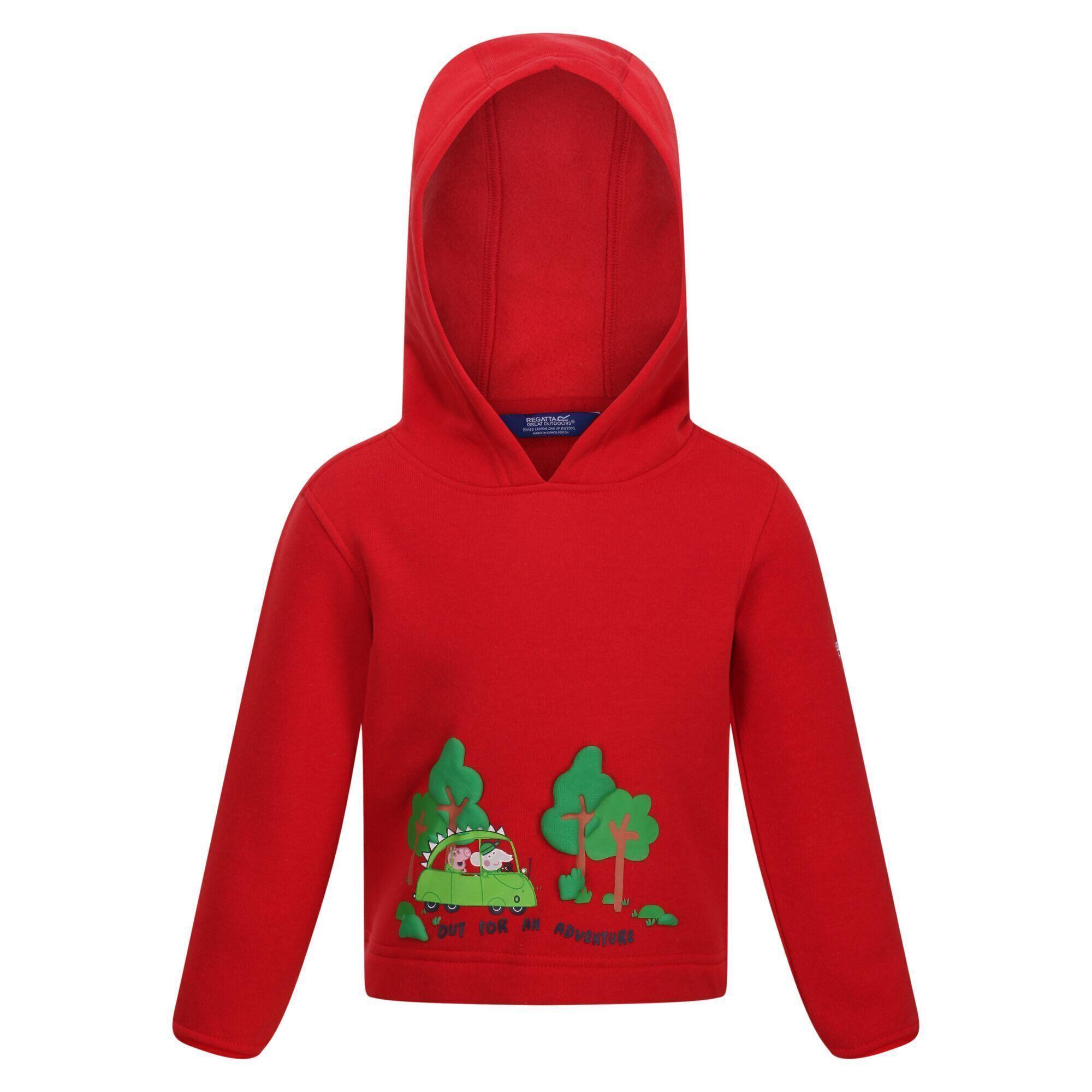 REGATTA Childrens/Kids Peppa Pig Tree Hoodie (True Red)