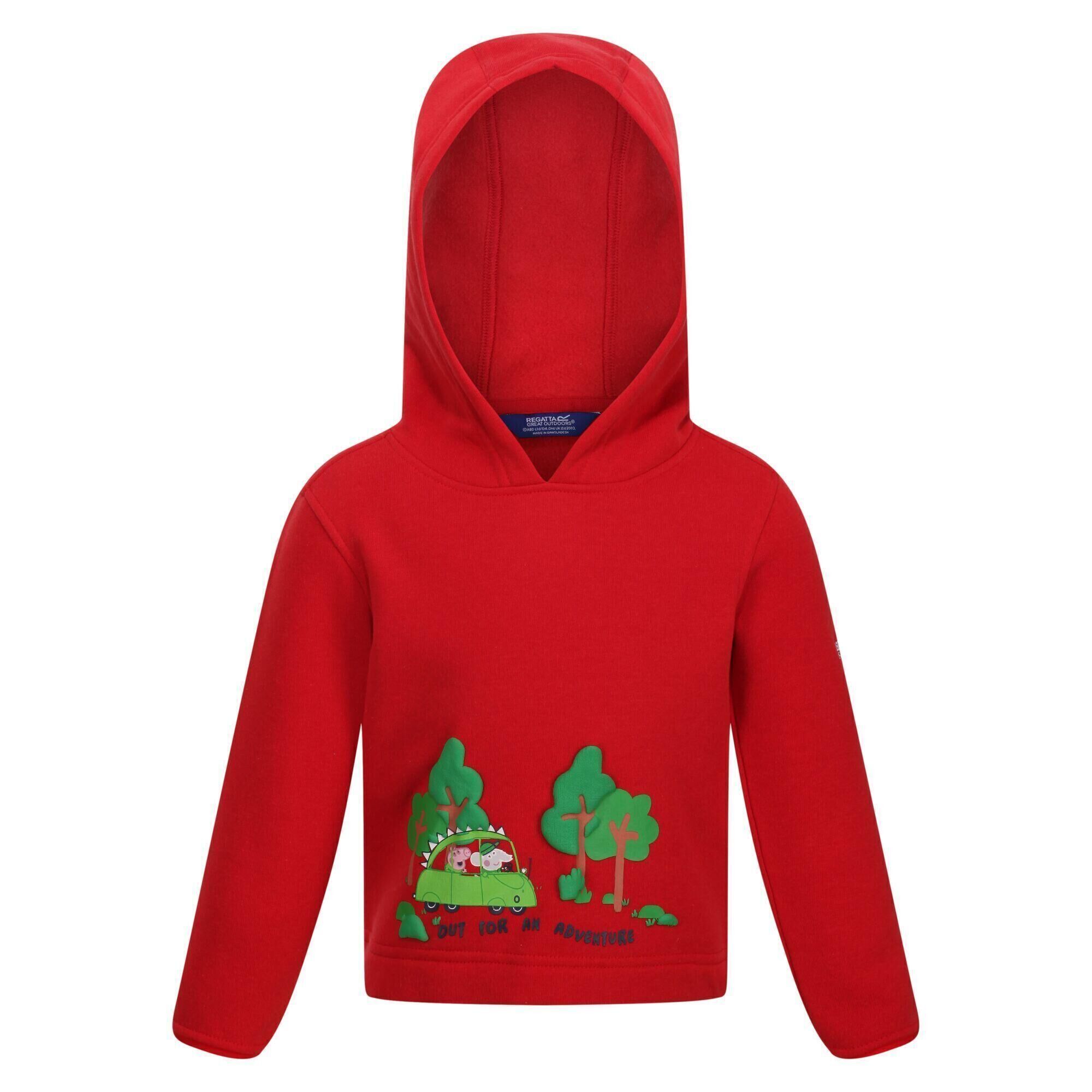 REGATTA Childrens/Kids Peppa Pig Tree Hoodie (True Red)