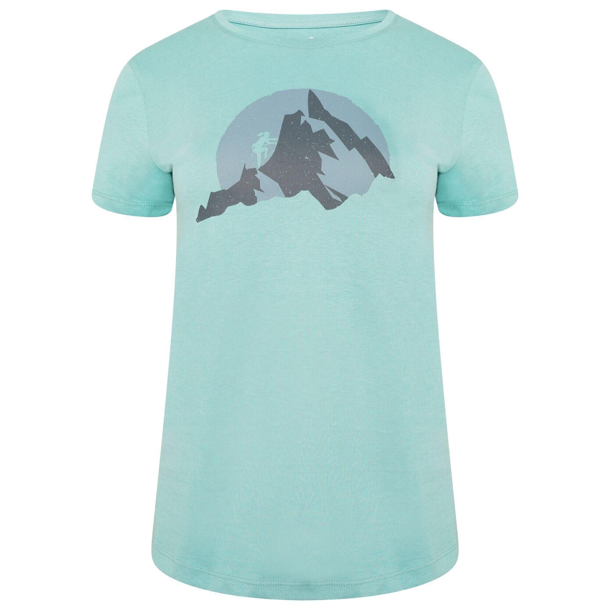 DARE 2B Womens/Ladies Peace of Mind Mountain Climbing TShirt (Meadowbrook Green)