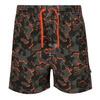 Jongens Skander II Camo Zwemshort (Druivenblad/Magma Sinaasappel)