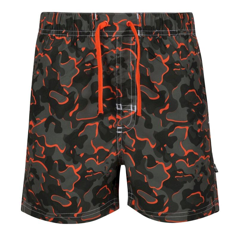 Costume Da Bagno A Pantaloncino Camo Ragazzi Regatta Skander II Foglia D'Uva