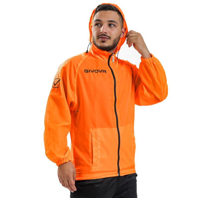 Veste de pluie imperméable Mixte - Givova - Orange Fluo