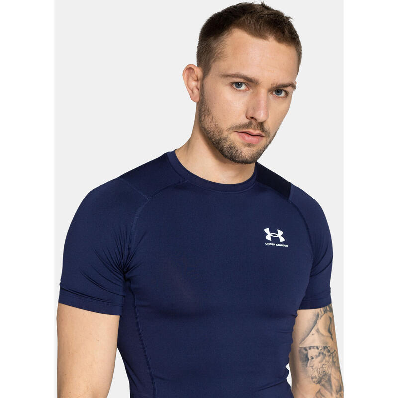 Camiseta de manga corta Under Armour UA HG Armour Comp, Azul, Hombres