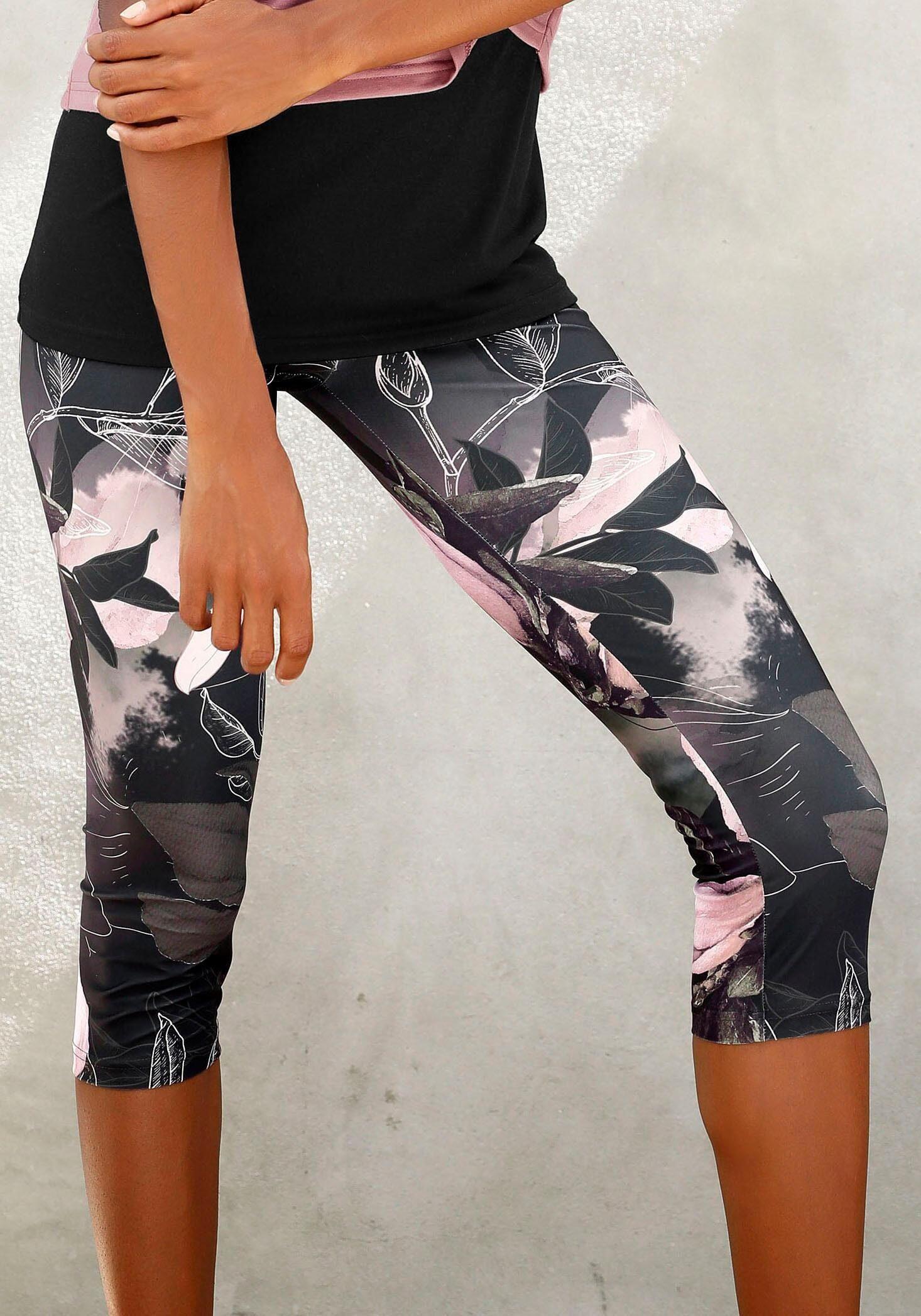 Damen LASCANA ACTIVE Caprileggings »Tropical« 1/7