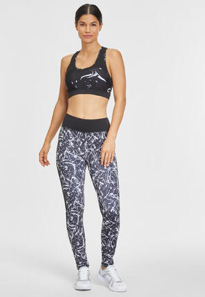 Damen LASCANA ACTIVE Crop-Top »Black Marble«
